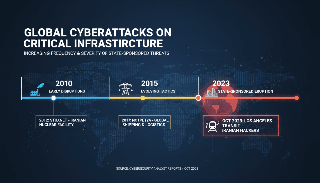Iranian Hackers Target Los Angeles Transit System in Major Cyberattack