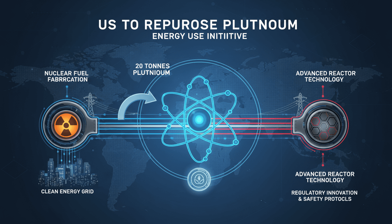 Conceptual image of plutonium repurposing for energy production.