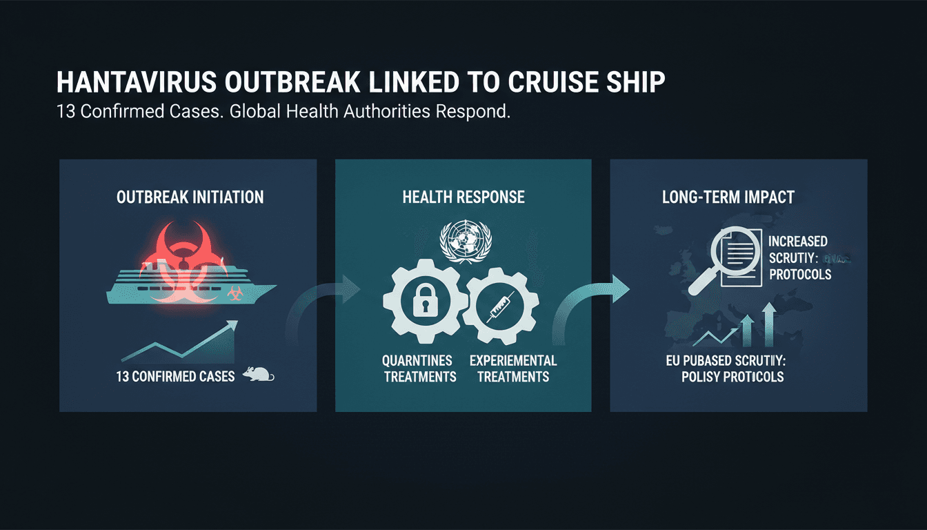 Hantavirus outbreak linked to cruise ship with health authorities responding.