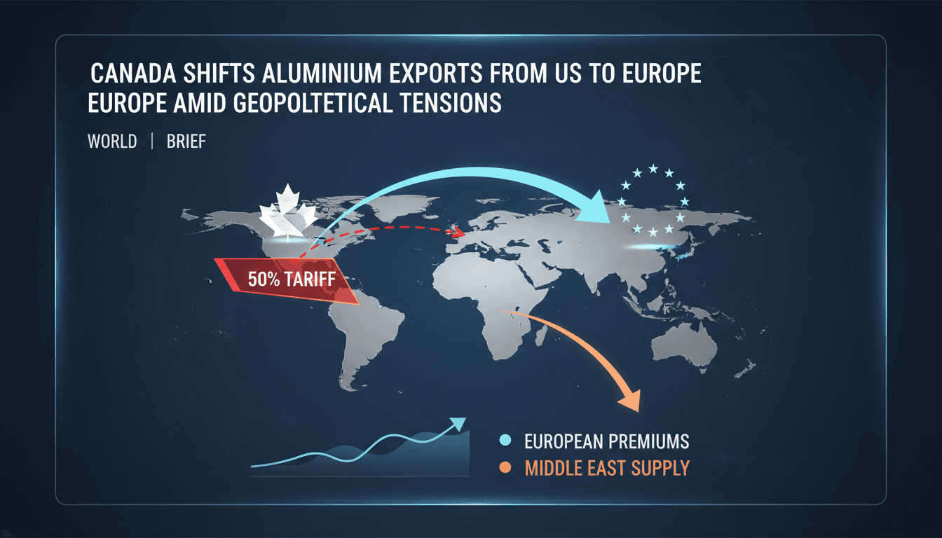 Canada redirects aluminium exports to Europe amid geopolitical tensions.