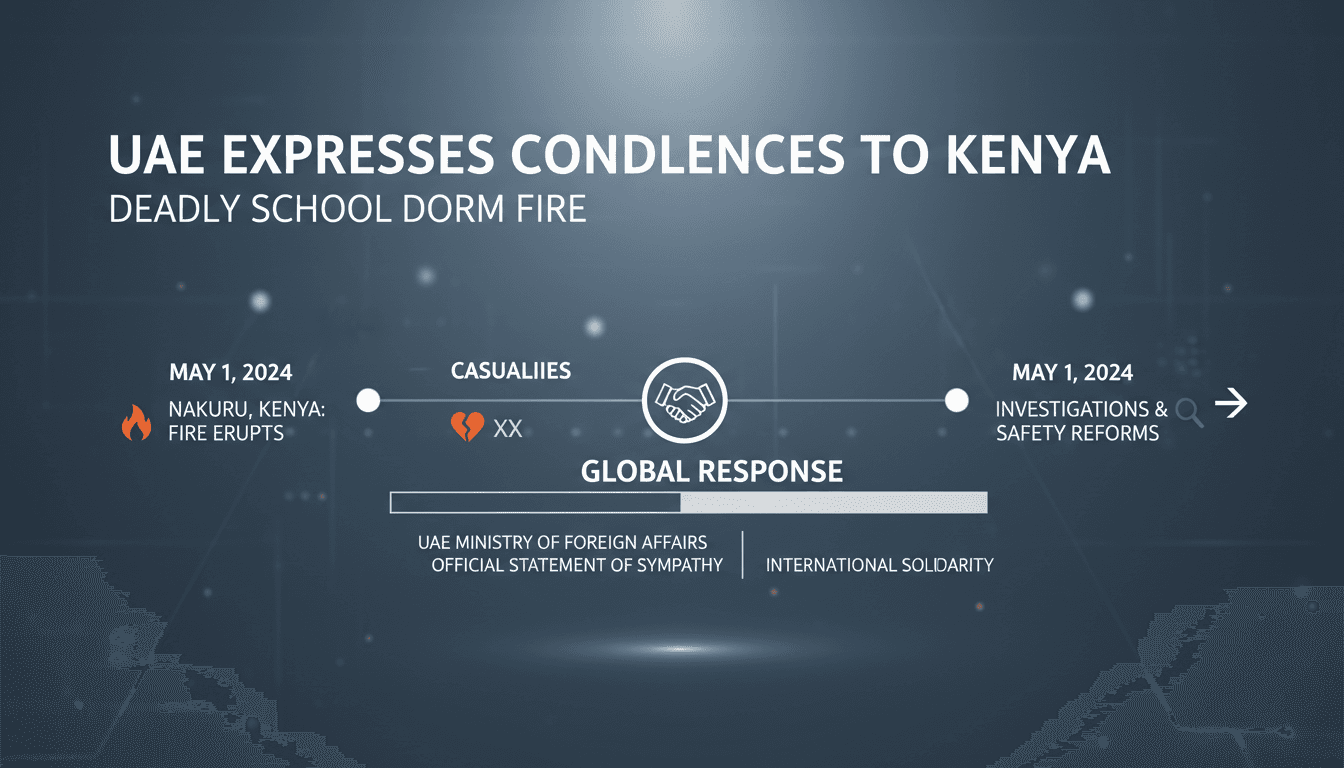 UAE expresses condolences to Kenya after deadly school dormitory fire