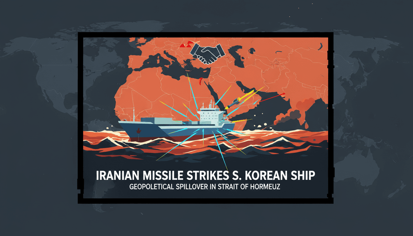 Iranian Missile Likely Involved in Attack on South Korean Cargo Ship