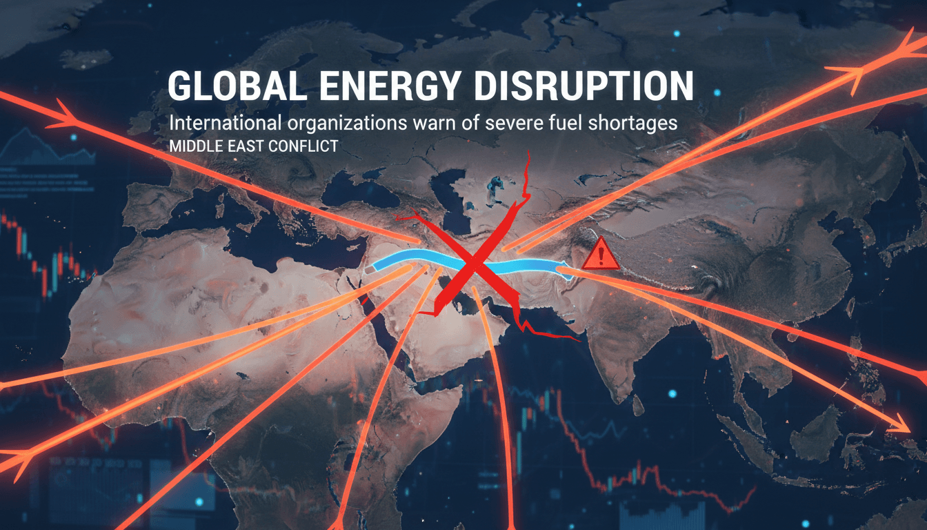 International organizations warn of severe fuel shortages due to Middle East conflict