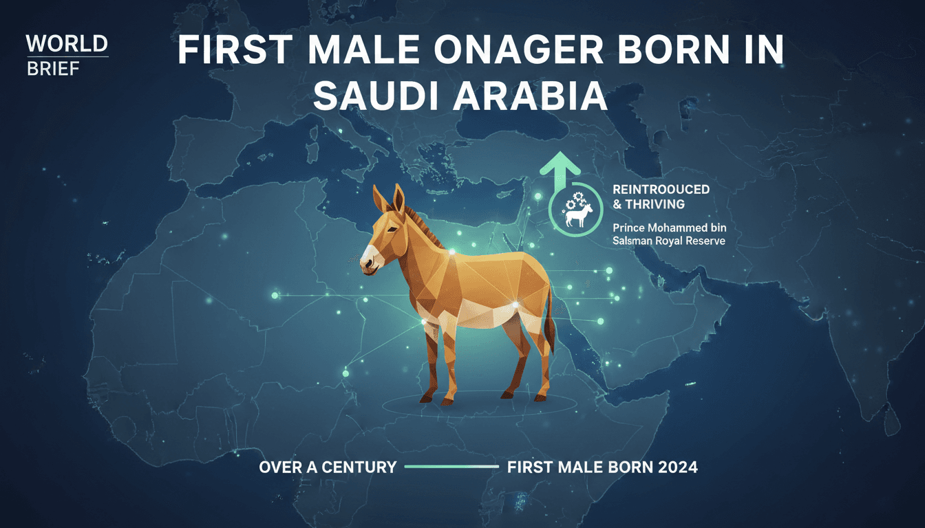 First male onager born at Prince Mohammed bin Salman Royal Reserve