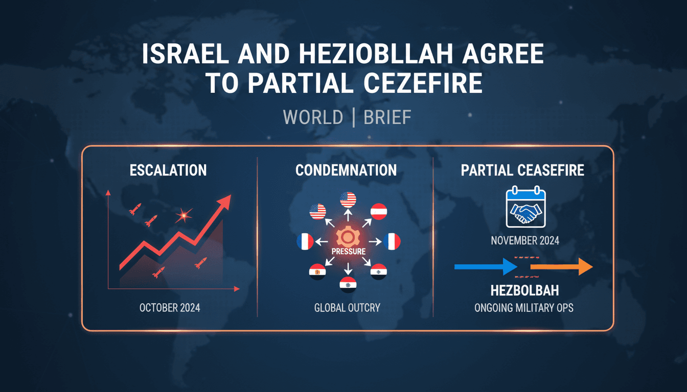 Israel and Hezbollah agree to partial ceasefire amid ongoing military operations