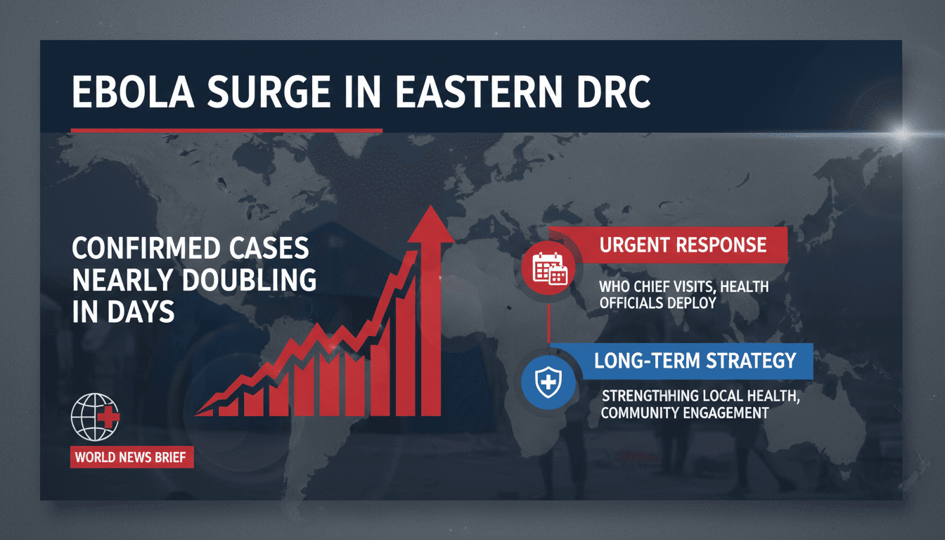 Ebola outbreak in eastern DRC escalates with confirmed cases nearly doubling
