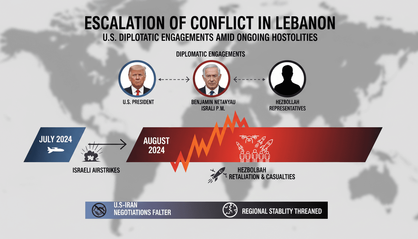Escalation of Conflict in Lebanon with U.S. Diplomatic Engagements Amid Ongoing Hostilities