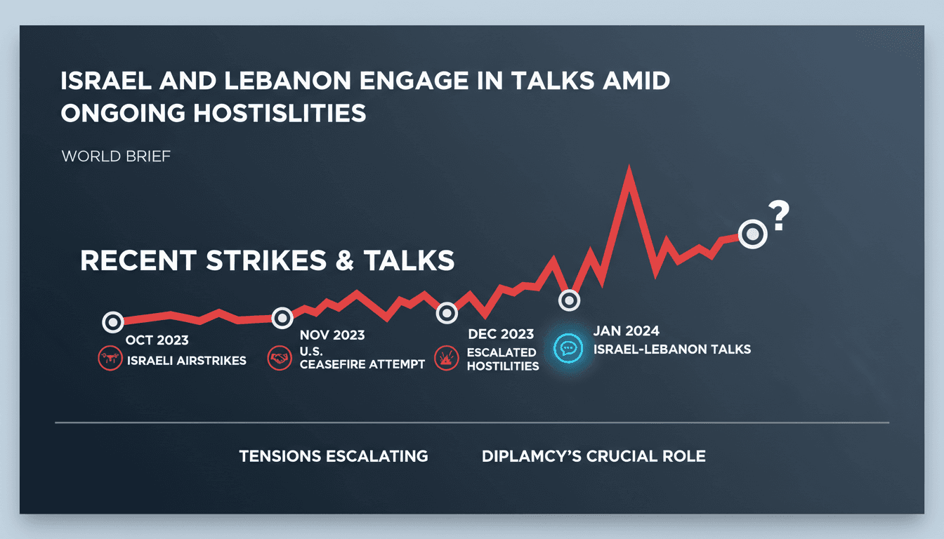 Israeli drone strikes in Lebanon and diplomatic talks in Washington