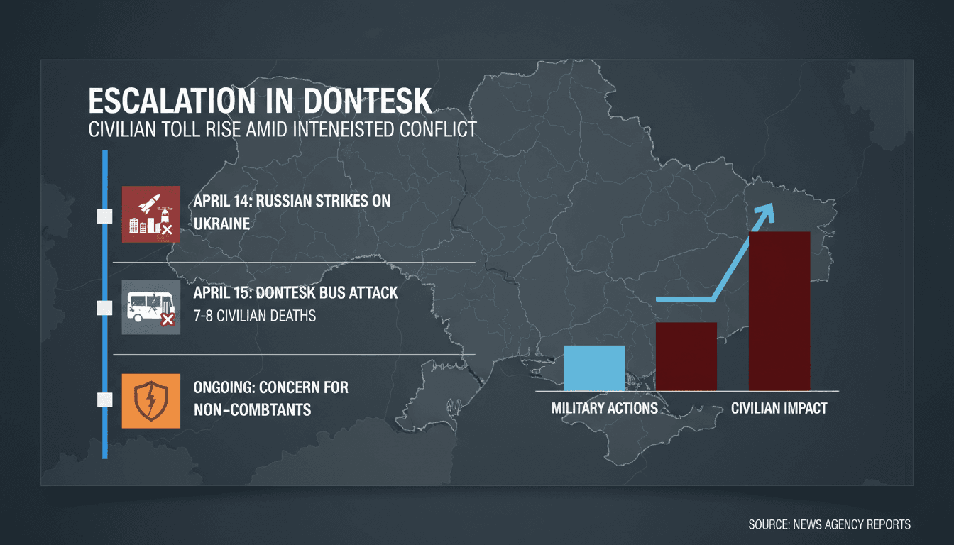 Ukrainian drone strike kills civilians in Russian-occupied Donetsk region