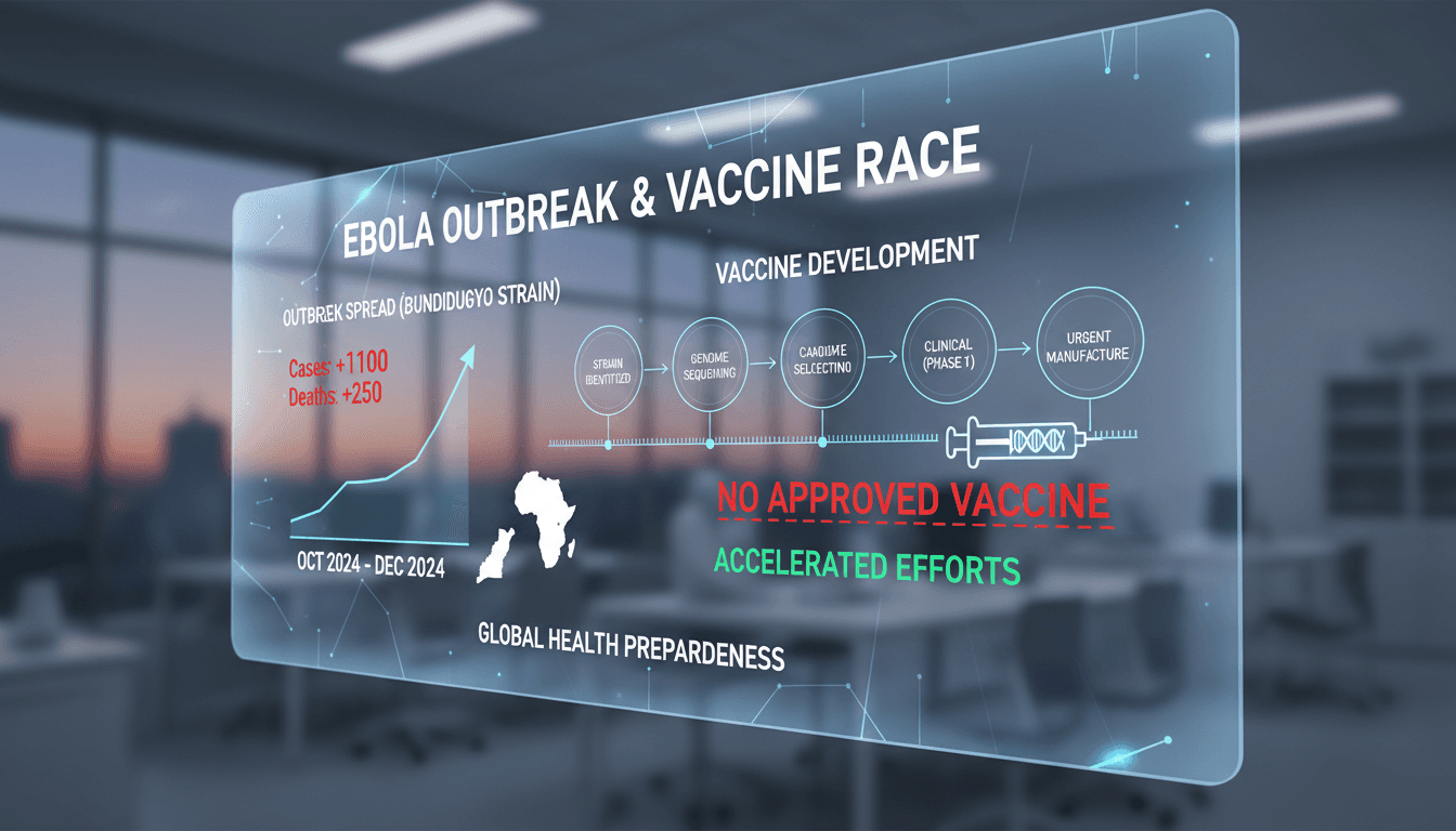 Health workers responding to the Ebola outbreak in Central Africa.