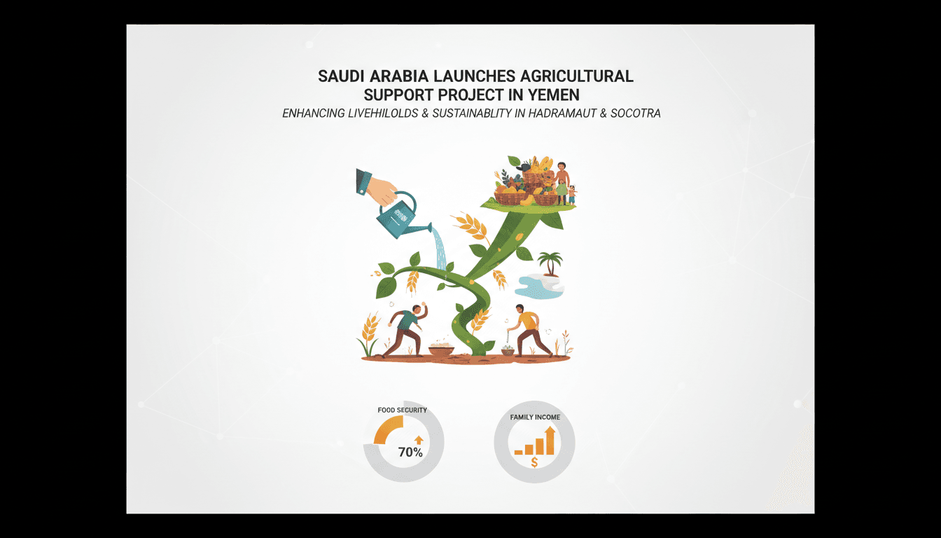 Farmers in Yemen benefiting from Saudi Arabia's agricultural support project