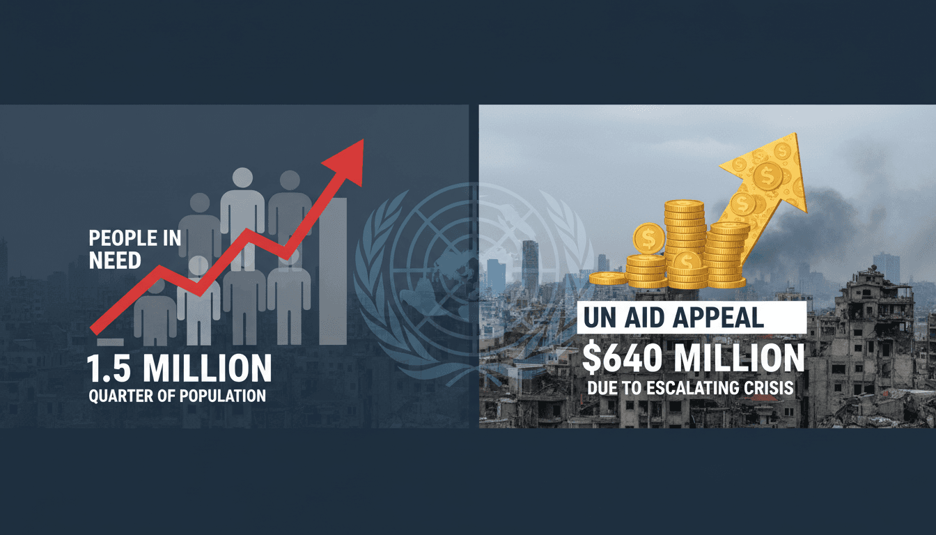 UN aid appeal for Lebanon amid escalating humanitarian crisis
