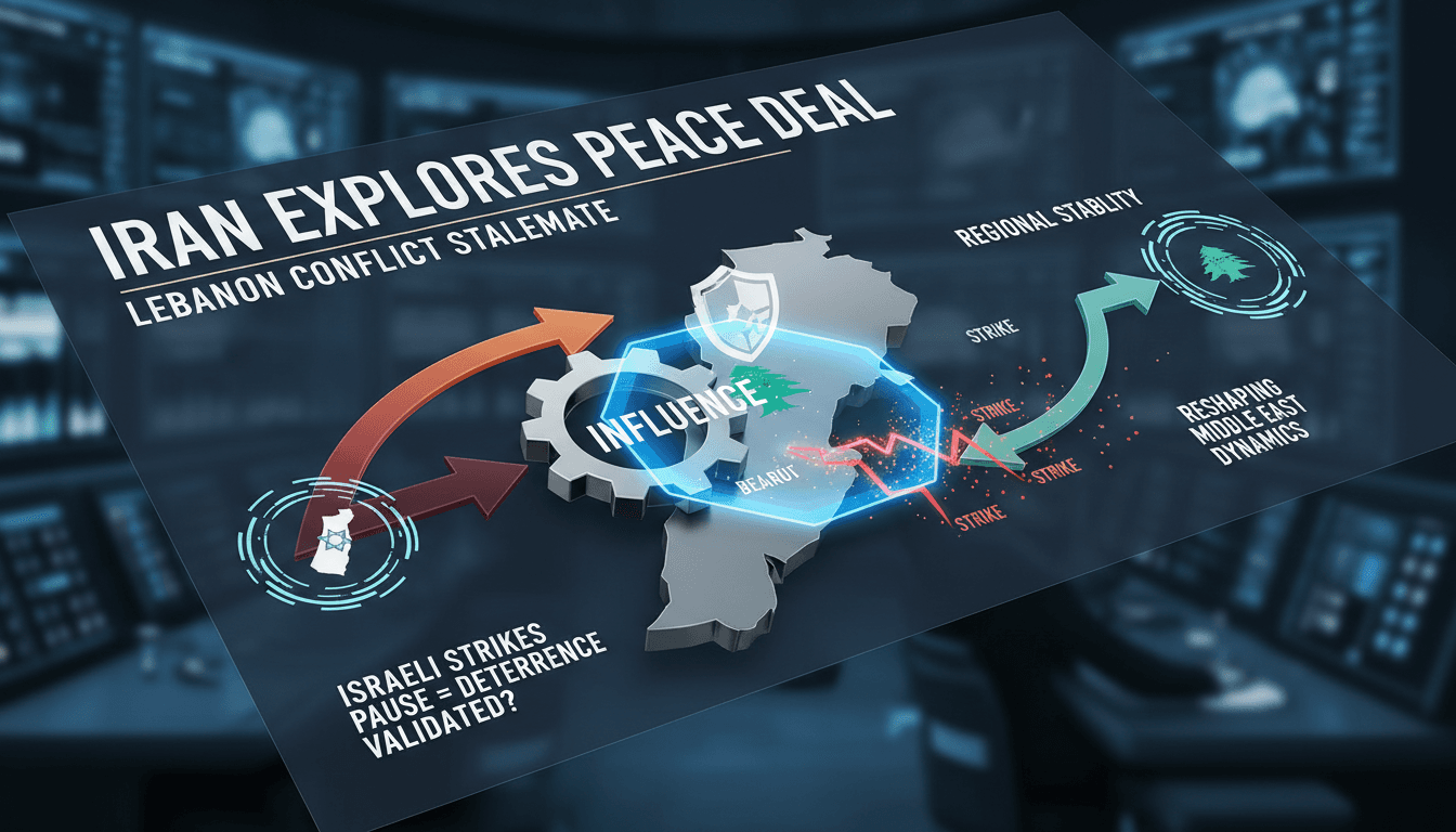 Map illustrating Iran's influence in Lebanon amidst ongoing conflict