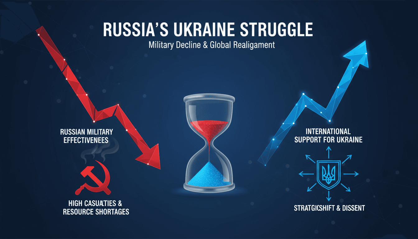 Russian military operations in Ukraine facing challenges