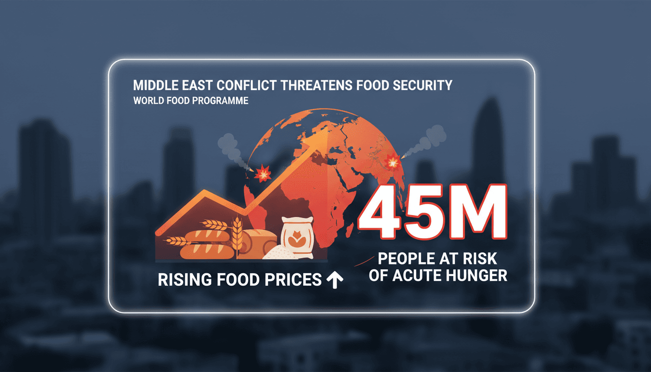 Middle East conflict threatens food security for 45 million people