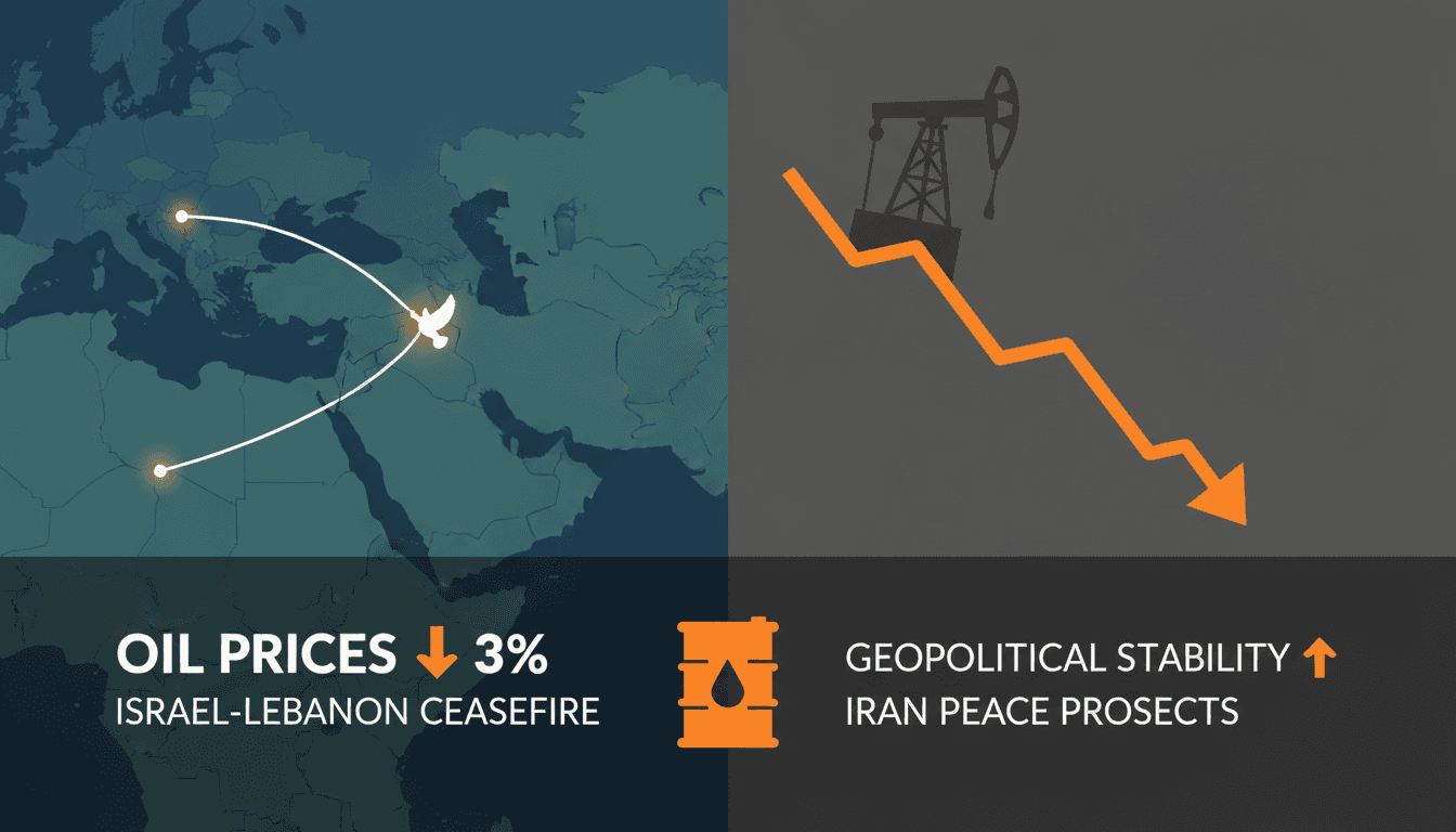Oil prices decline following Israel-Lebanon ceasefire agreement