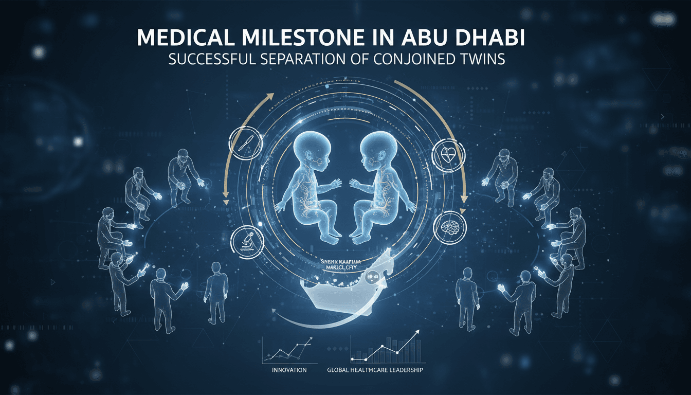 Successful separation of conjoined twins marks a medical milestone in Abu Dhabi