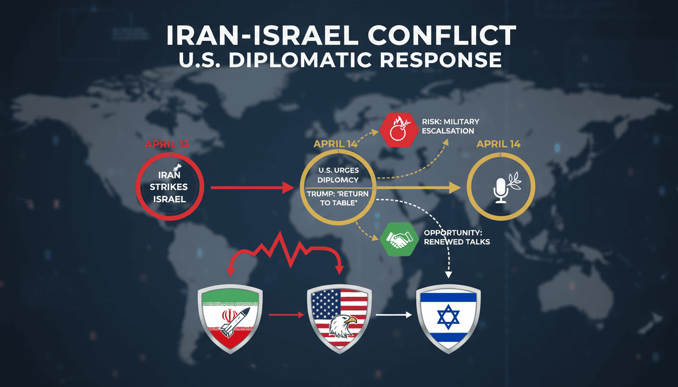 President Trump addressing the nation regarding Iran's missile strikes on Israel.