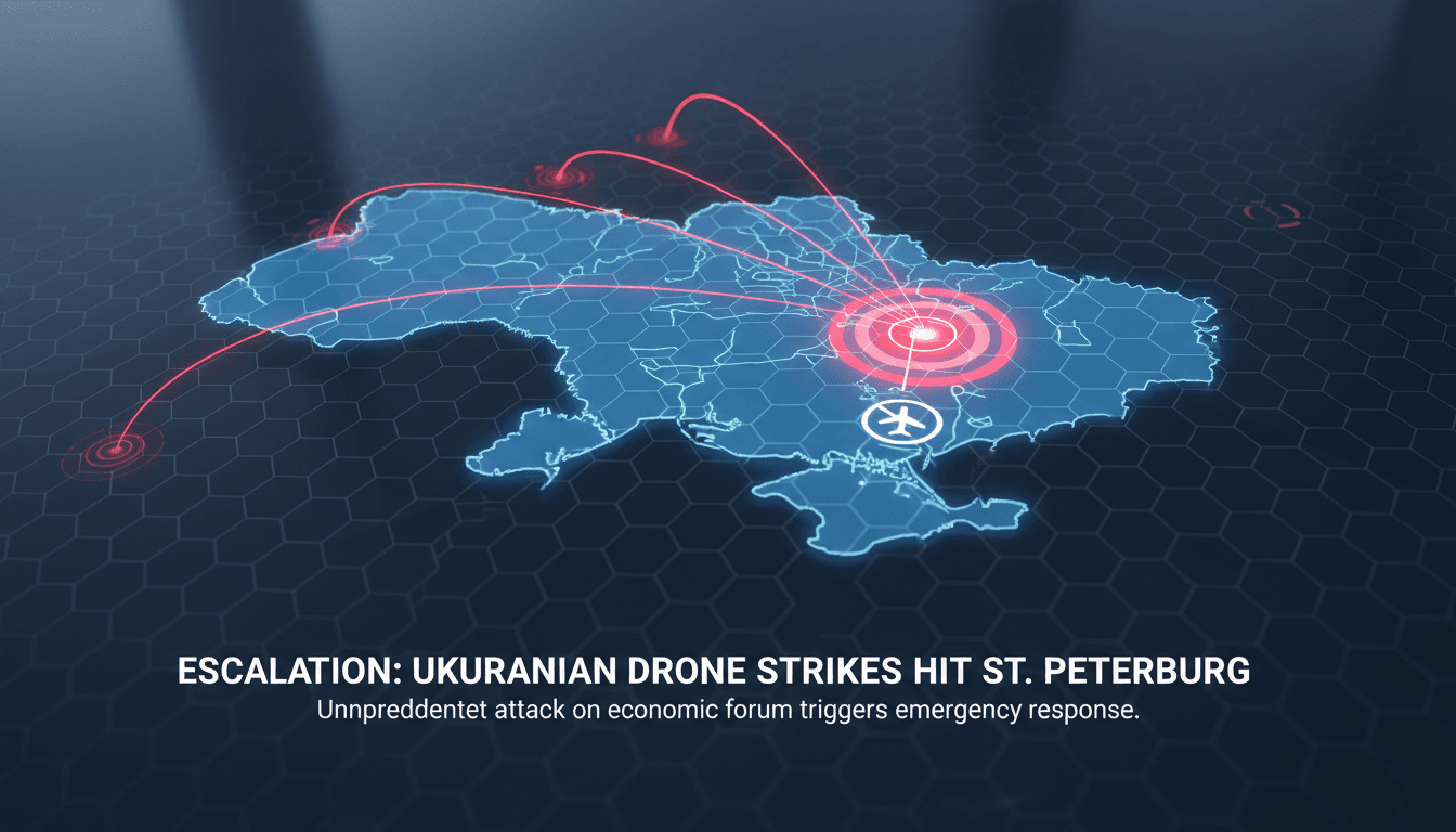 Ukrainian drone strikes on St. Petersburg during the International Economic Forum