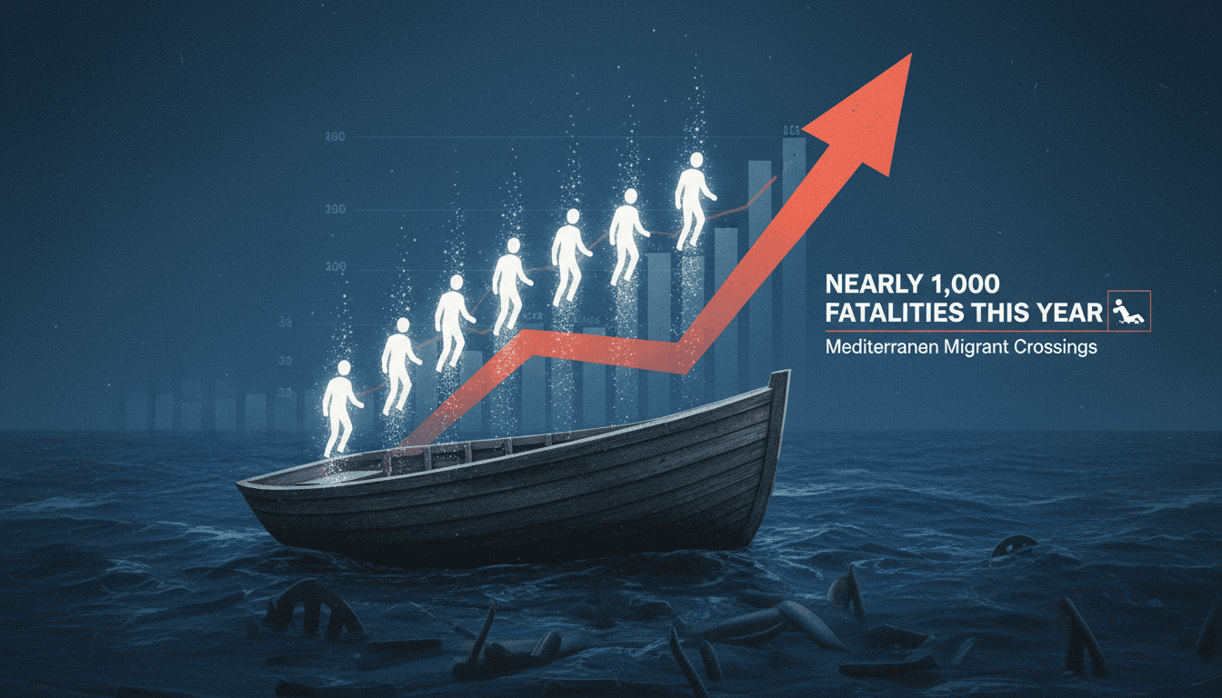 Rescuers recovering bodies from a capsized migrant boat off Malta.