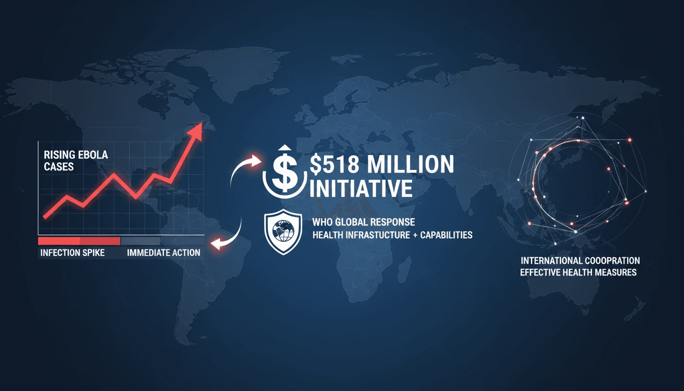 WHO launches $518 million initiative to combat rising Ebola cases