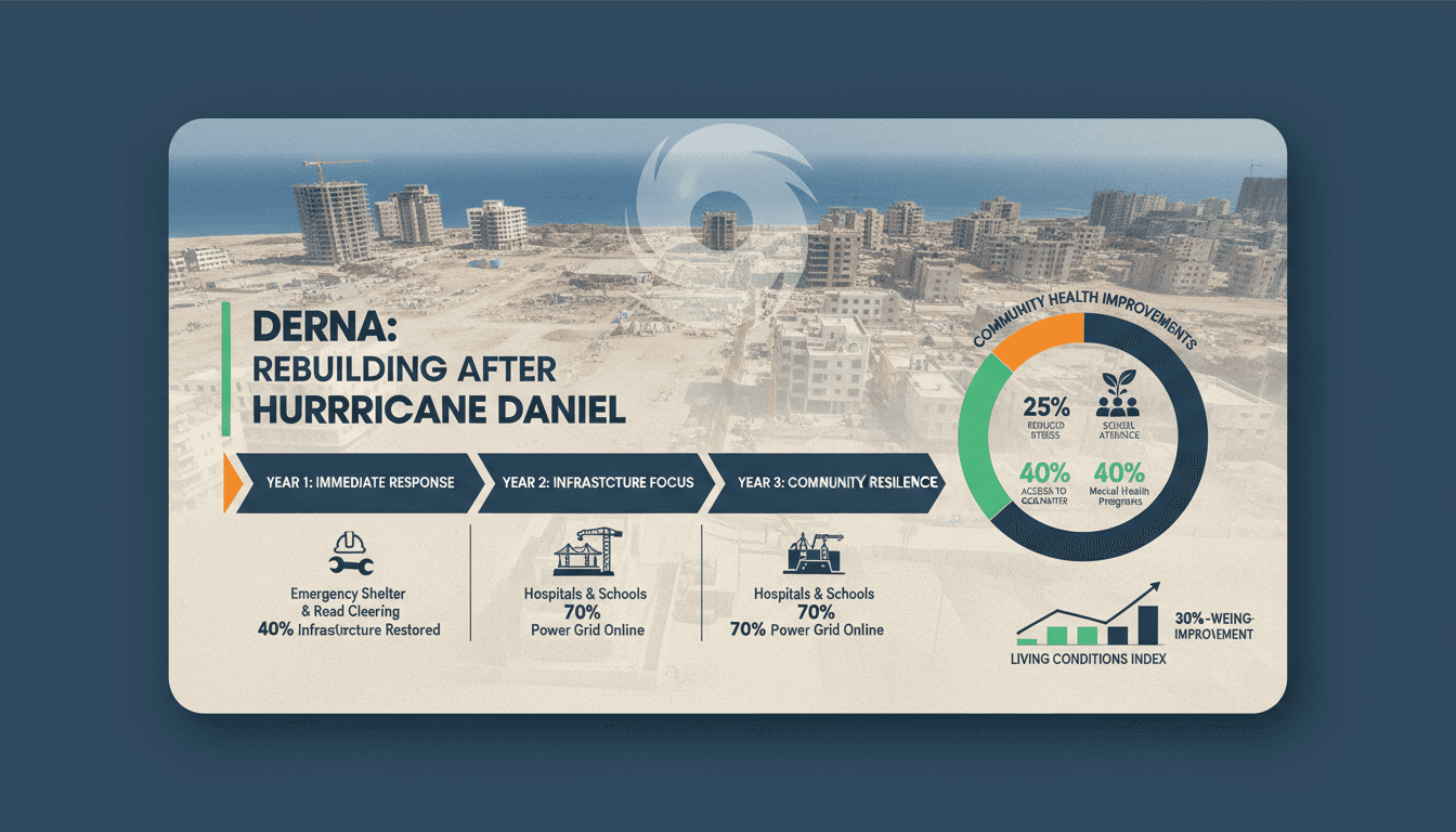 Derna in Libya accelerates reconstruction efforts three years after Hurricane Daniel