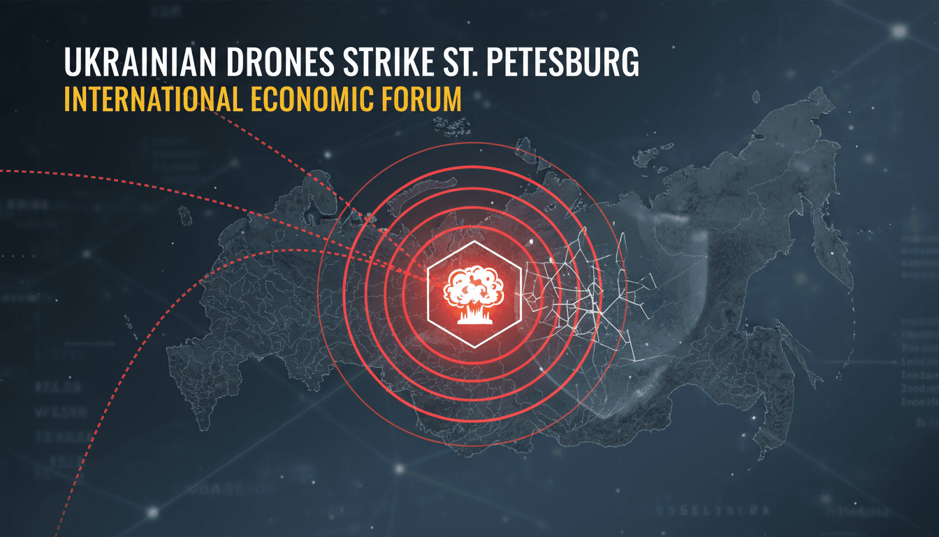 Ukrainian drones attack St. Petersburg during International Economic Forum