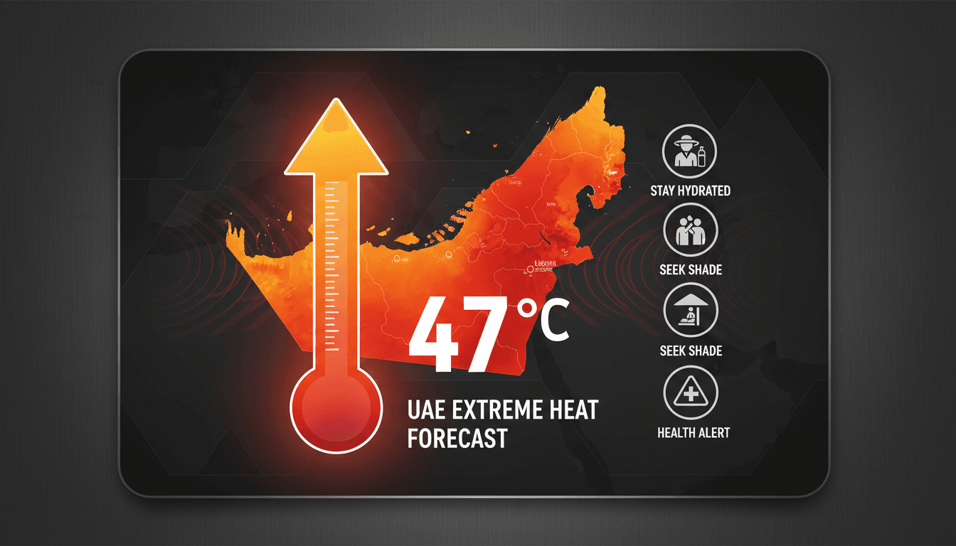 UAE Forecasts Extreme Heat with Temperatures Reaching 47°C