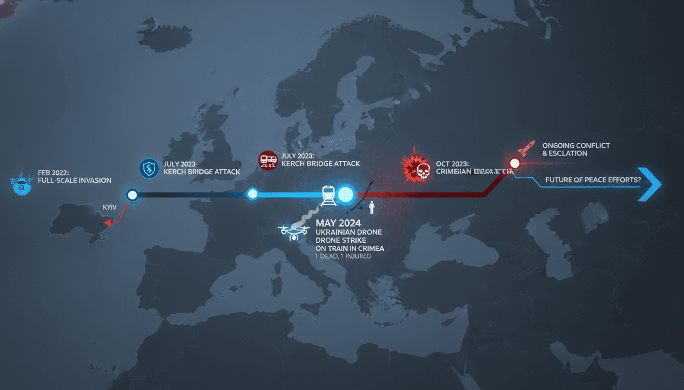 Ukrainian drone strike kills one in Crimea amid ongoing conflict