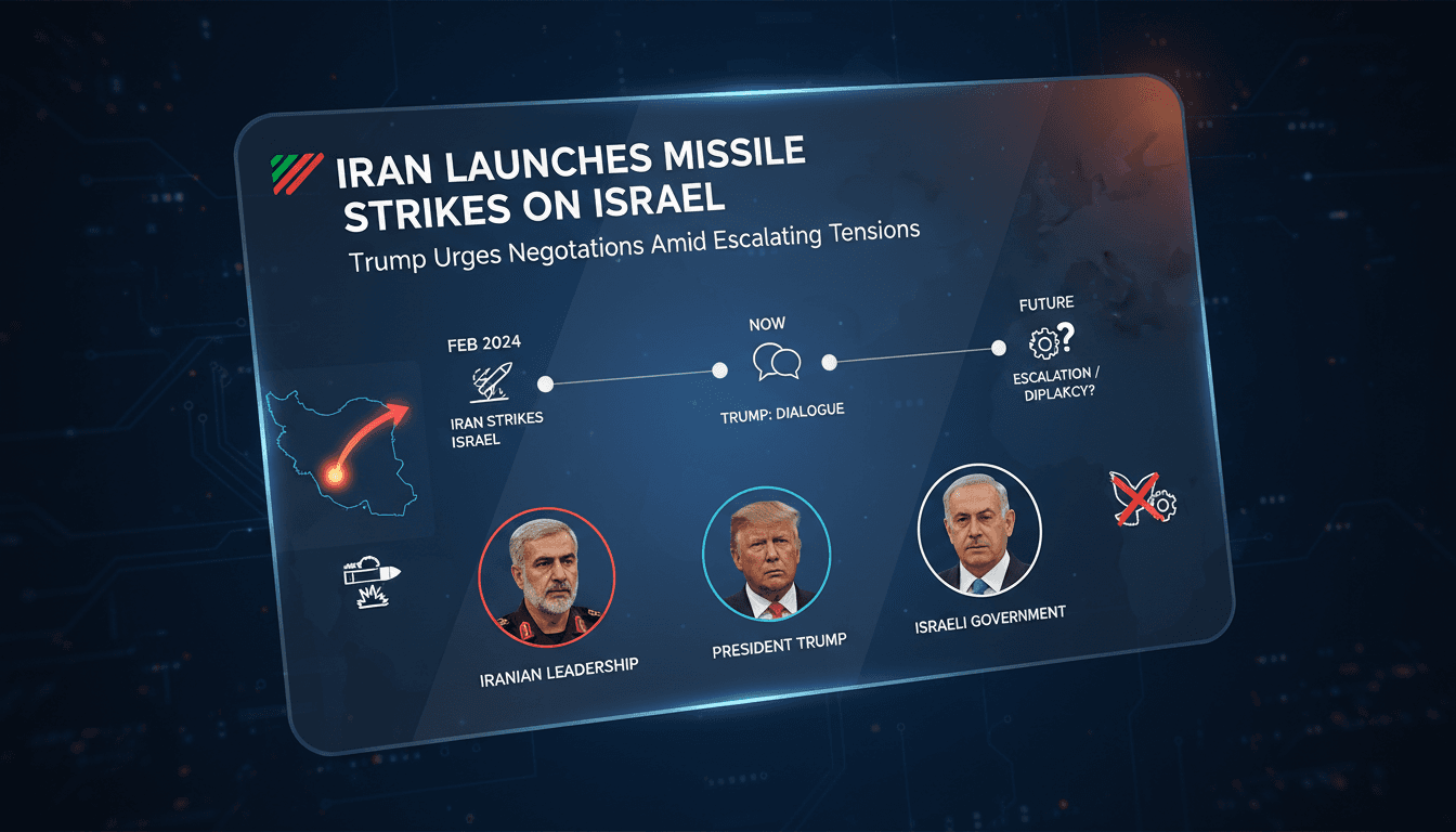 Iran launches missile strikes on Israel prompting Trump to call for negotiations