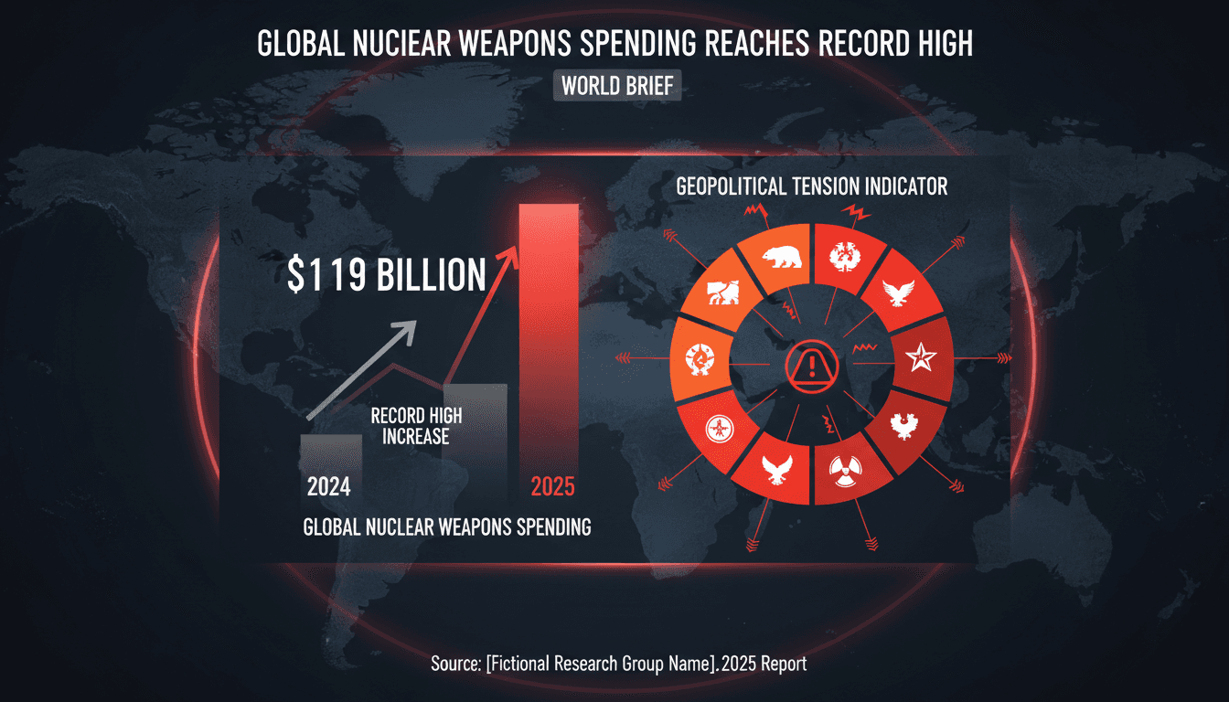 Global nuclear weapons spending reaches record high of $119 billion in 2025