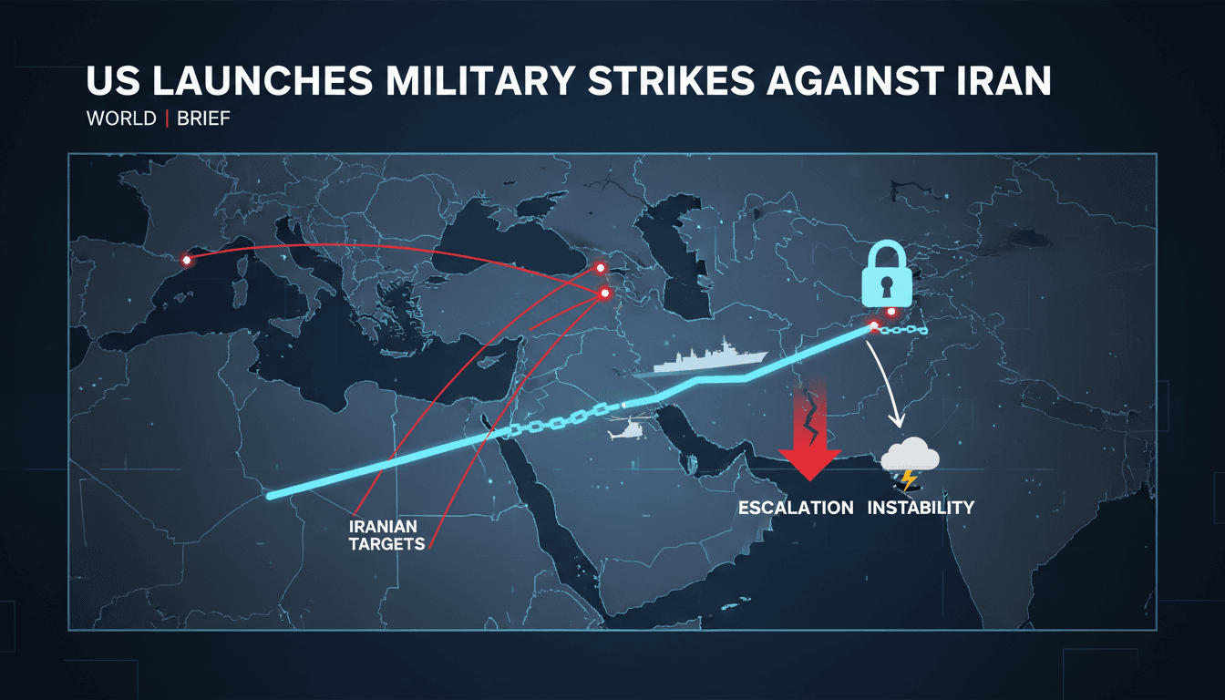 US military airstrikes against Iranian targets following helicopter incident