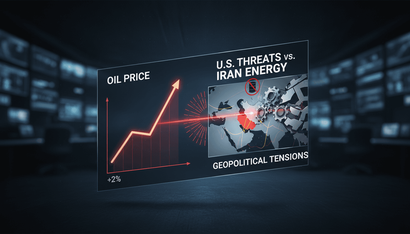 Oil prices rise amid geopolitical tensions between the U.S. and Iran.