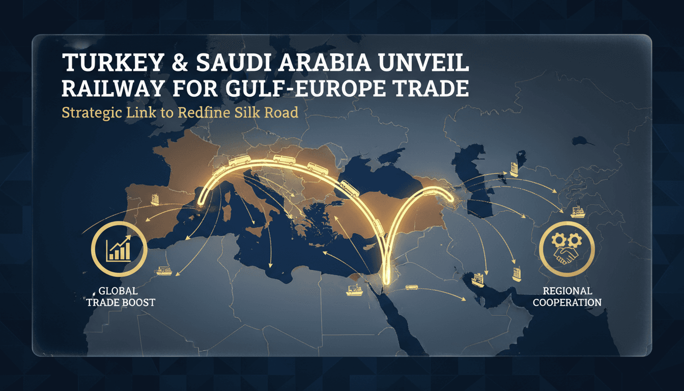 Turkey and Saudi Arabia sign agreements for railway link enhancing Gulf-Europe trade