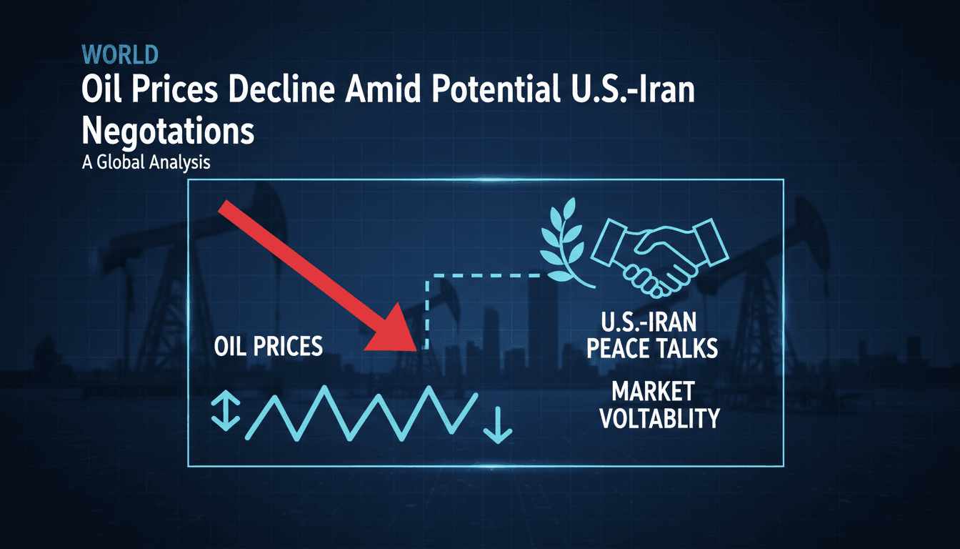 Oil prices decline amid potential U.S.-Iran peace negotiations