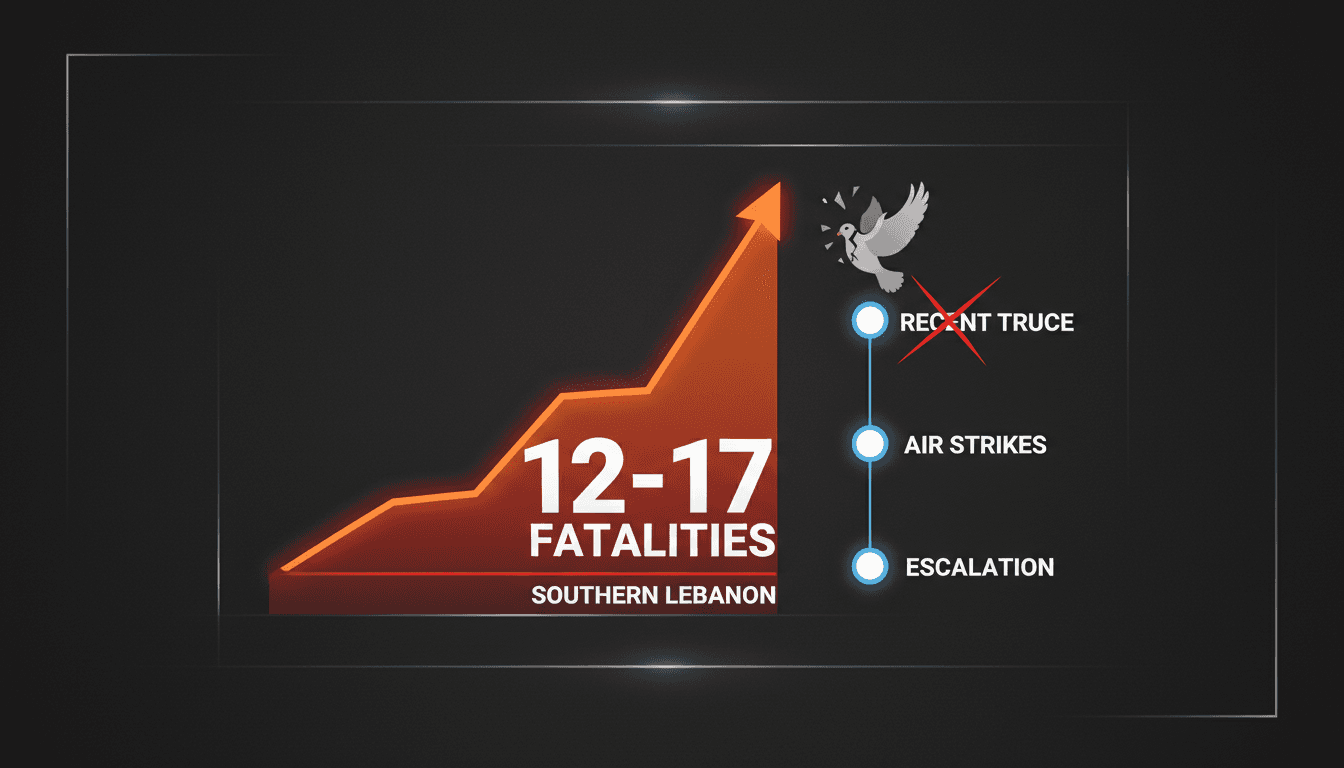 Israeli air strikes in southern Lebanon escalate conflict with Hezbollah