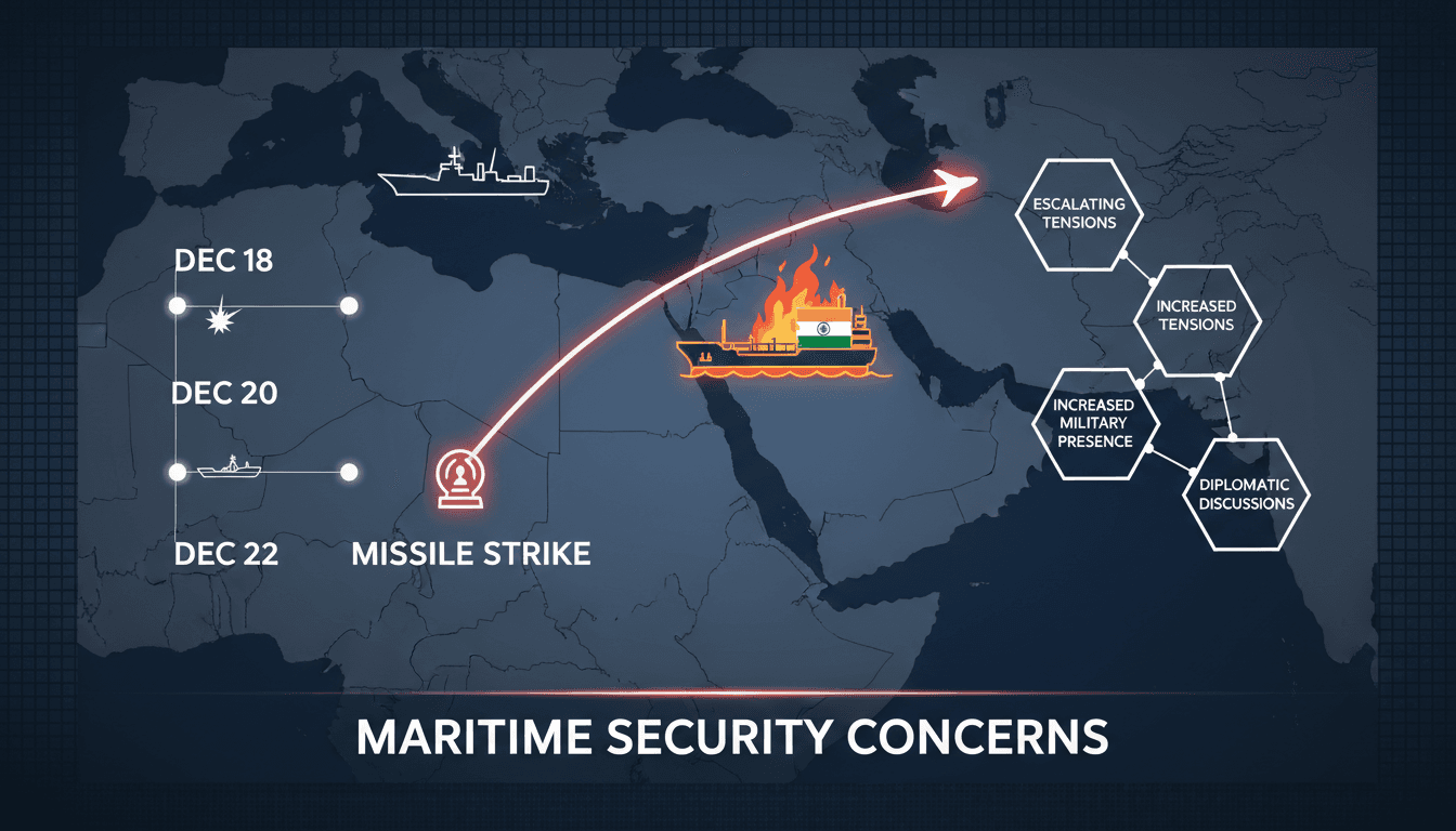 US missile strike on Indian oil tanker off the coast of Oman