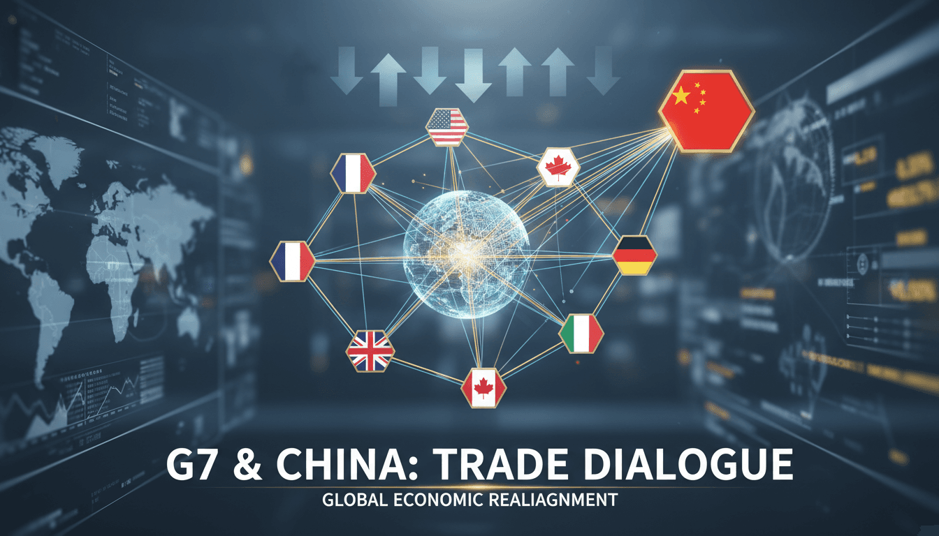 G7 leaders and China engage in video conference on trade issues.