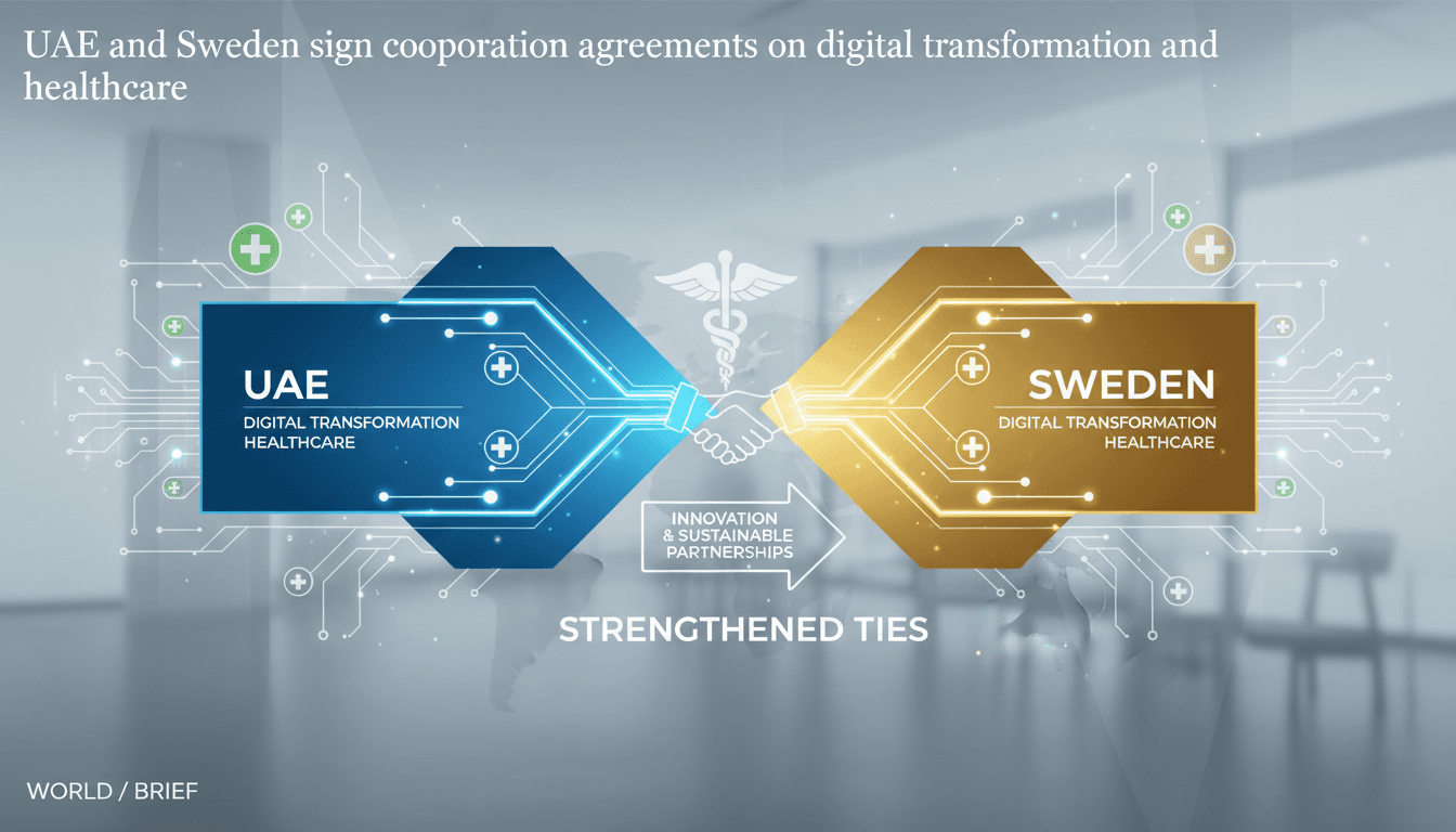 UAE and Sweden sign cooperation agreements on digital transformation and healthcare