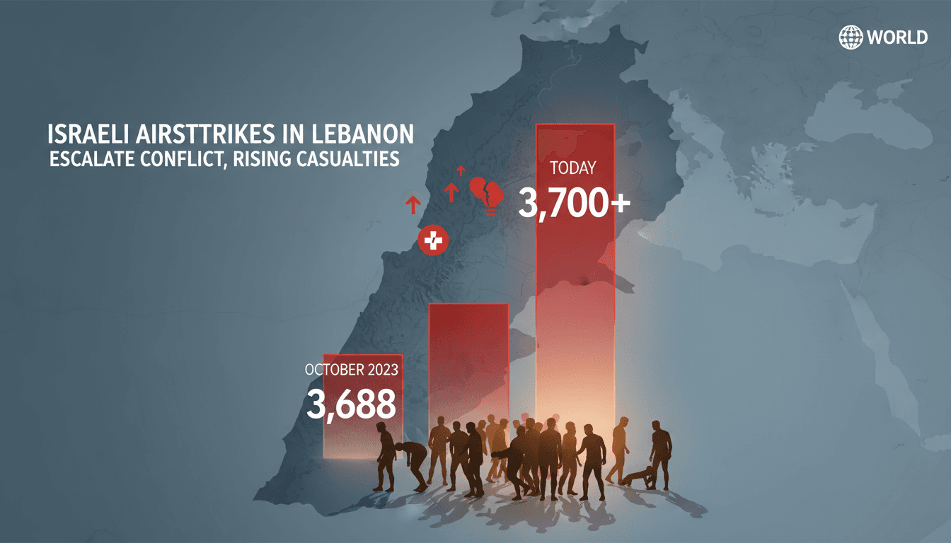 Israeli airstrikes in Lebanon escalate conflict with rising civilian casualties