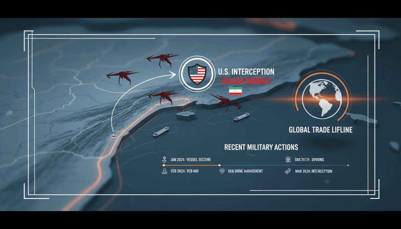 U.S. Forces Intercept Iranian Drones Targeting Commercial Shipping in Strait of Hormuz