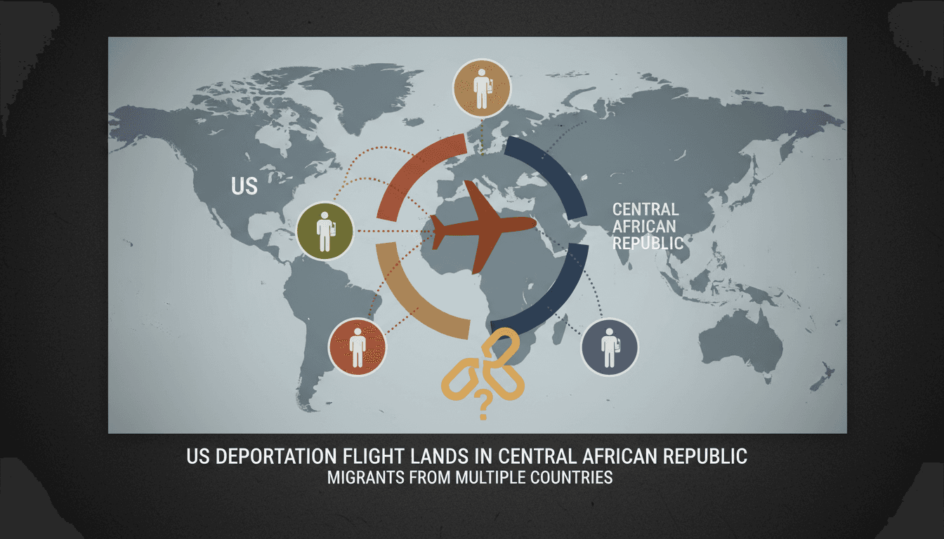 US deportation flight lands in Central African Republic carrying migrants from multiple countries