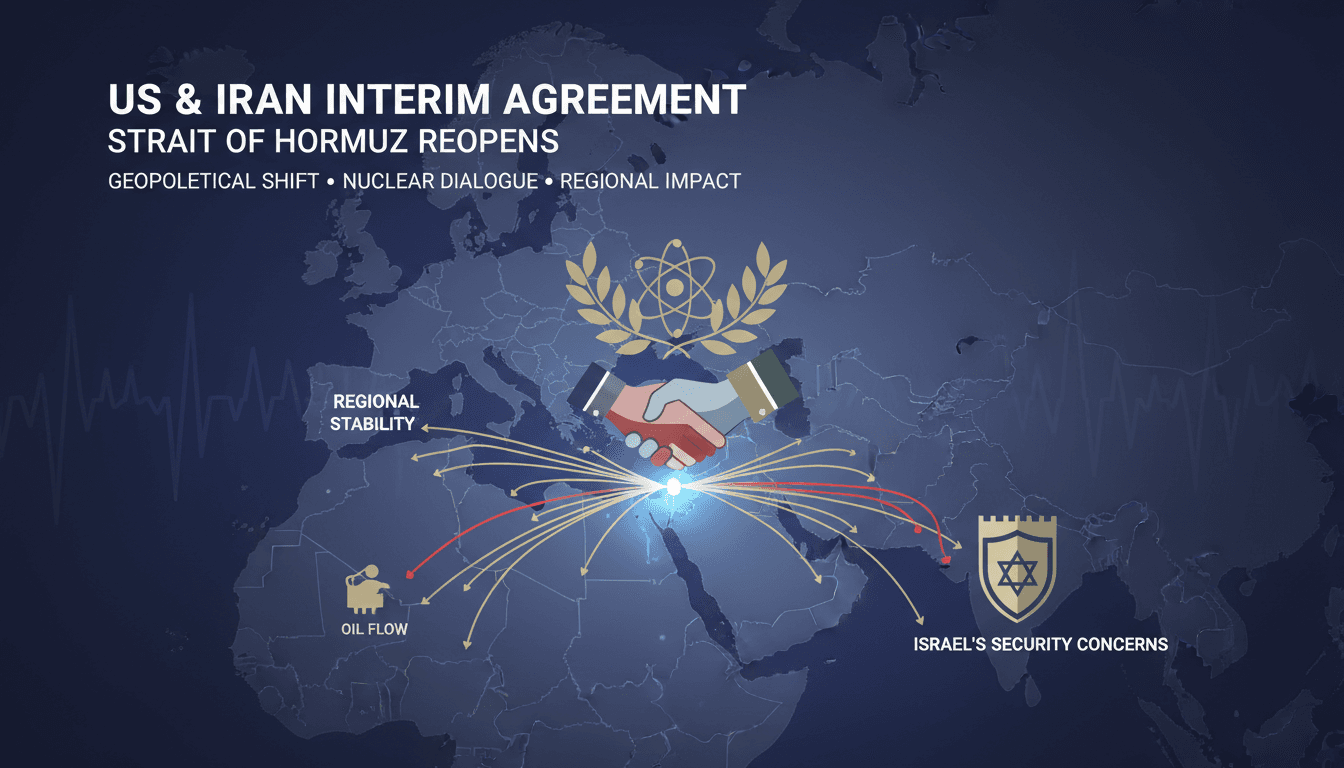 US and Iran officials discussing the interim agreement on the Strait of Hormuz.