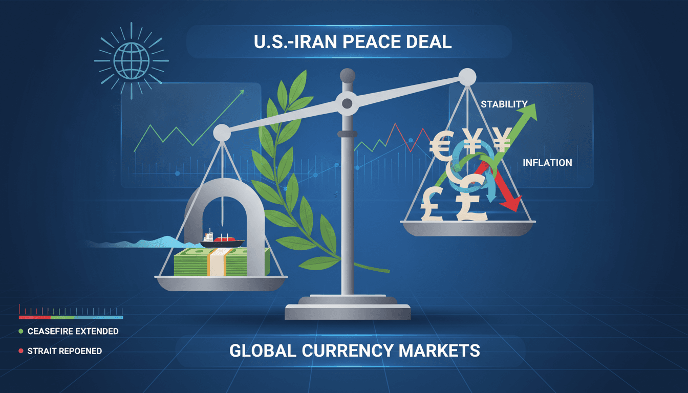 U.S. and Iran flags symbolizing the peace deal and its economic implications.