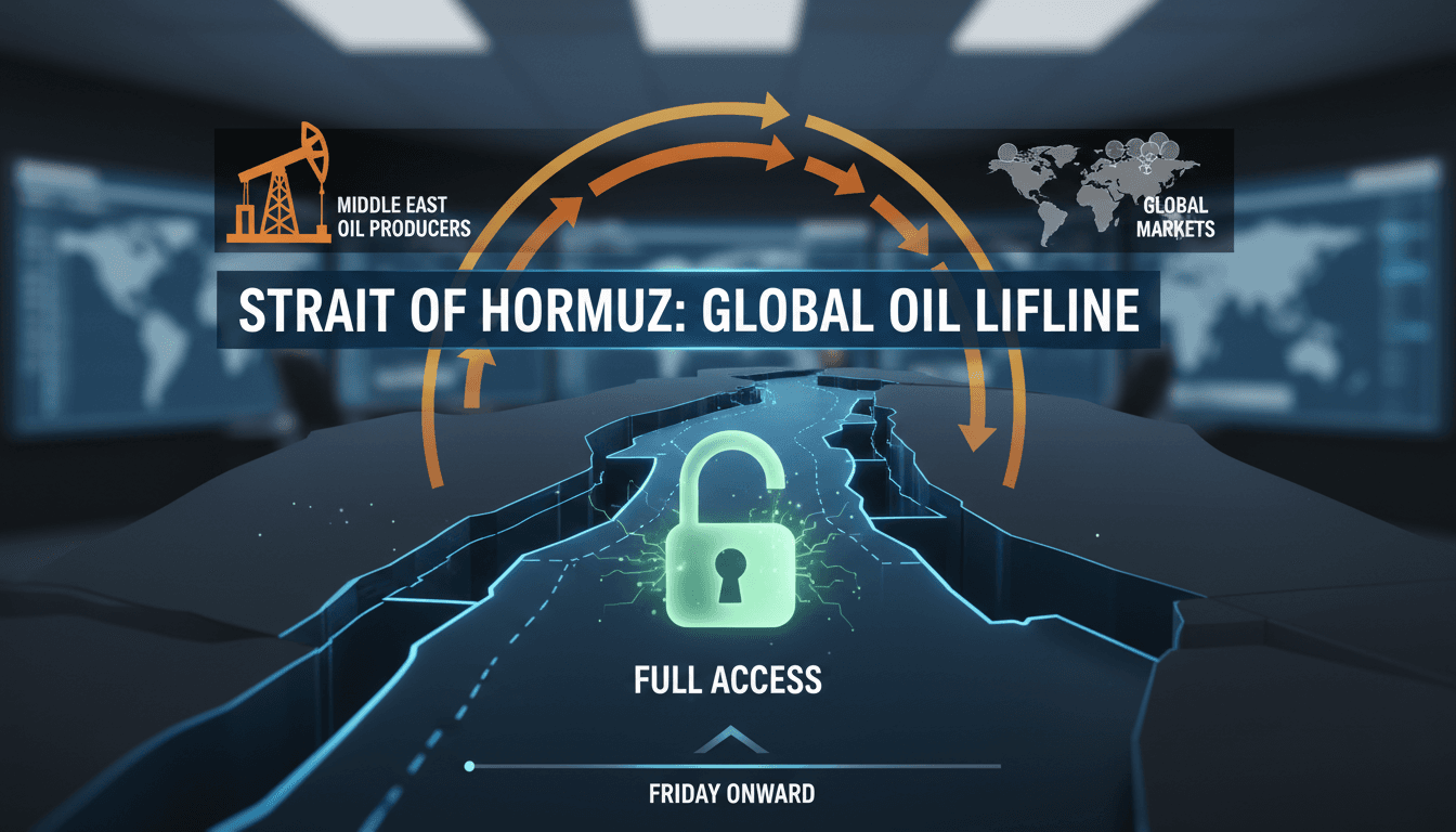 U.S. and Iran Reach Agreement to Fully Open the Strait of Hormuz