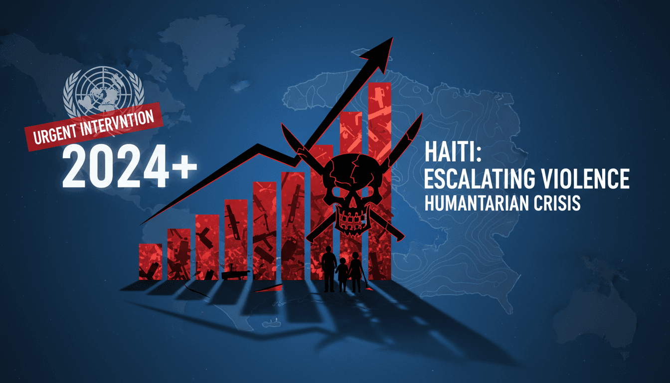 UN Secretary-General António Guterres addressing the humanitarian crisis in Haiti.
