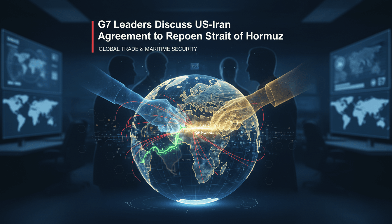 G7 Leaders Discuss US-Iran Agreement to Reopen Strait of Hormuz