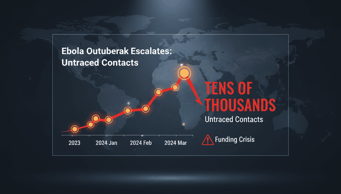Health workers responding to the Ebola outbreak in the Democratic Republic of Congo.