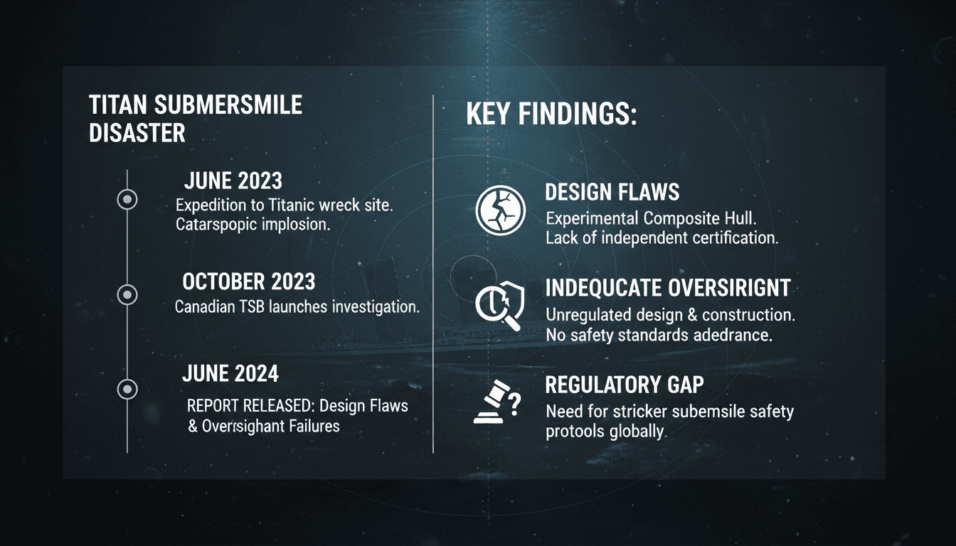 Titan submersible disaster report highlights design flaws and safety concerns.