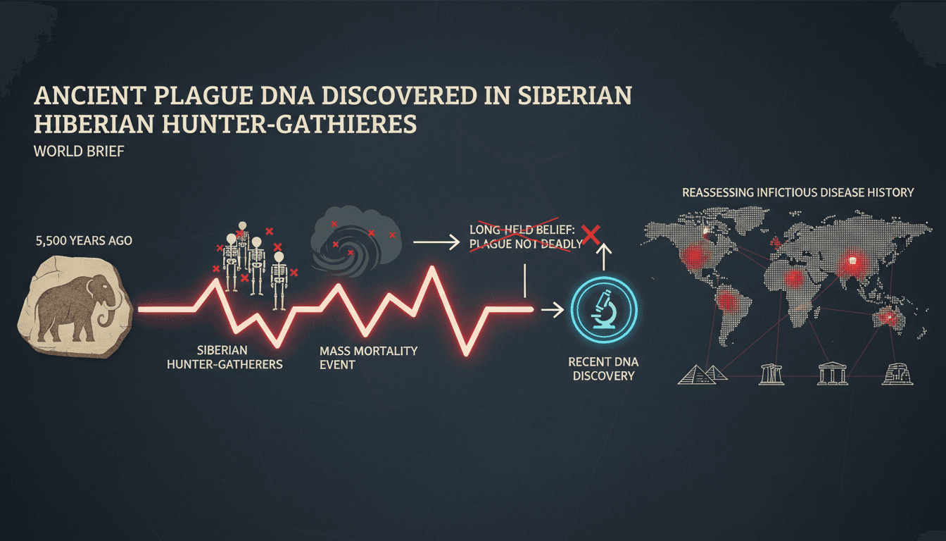Illustration of ancient Siberian graves with plague DNA findings.